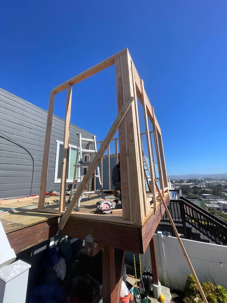 Framing -- Balcony conversion SF